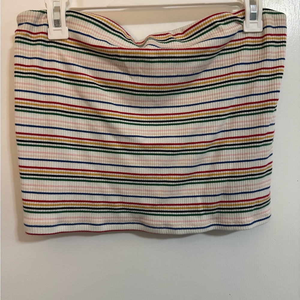 American Eagle Outfitters Colorful Striped Crop Top